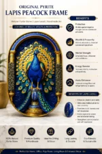 Lapis Peacock Frame - Original Pyrite - Image 3